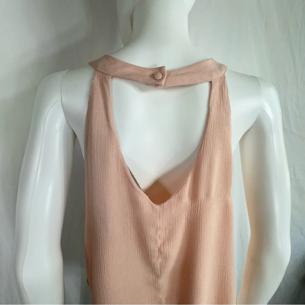 California Moonrise Blush Pink Lace Halter Blouse - Picture 4 of 7